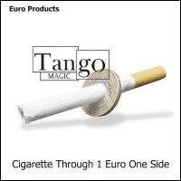 Cigarette Through 1 Euro  One Sided by Tango