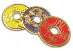 Multi-Colored Chinese Coins