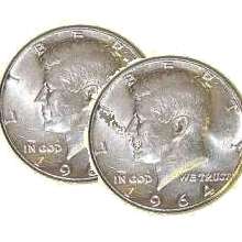Two Sided Half Dollar - 64 Kennedy