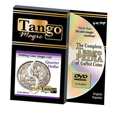 Folding Quarter dollar - (Single cut) by Tango