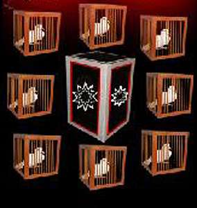 8 Appearing Cages From Empty Frame - Tora
