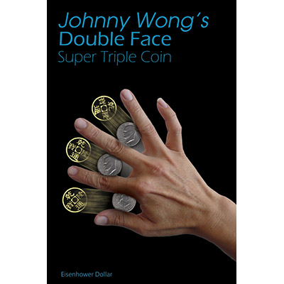 Double-Face-Super-Triple-Coin-Eisenhower-Dollar-Johnny-Wong