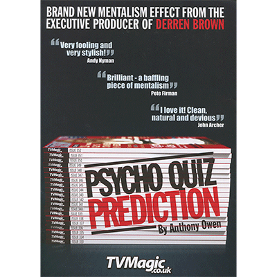 Psycho Quiz Prediction by Anthony Owen*