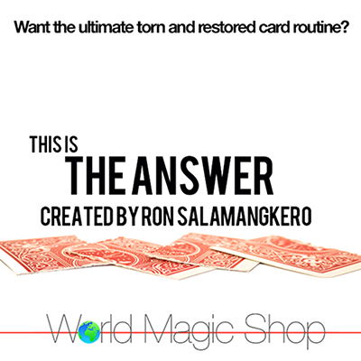 The Answer by Ron Salamangkero*