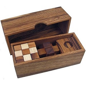 3 Wooden Puzzle Gift Set