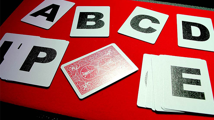 Alphabet Playing Cards Bicycle No Index by PrintByMagic