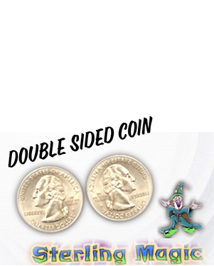 Double Side Quarter -  Heads by Sterling Magic