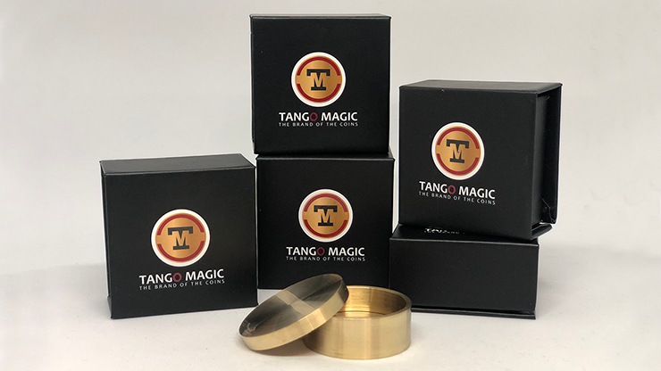 Boston Coin Box Brass One Dollar Size by Tango Magic