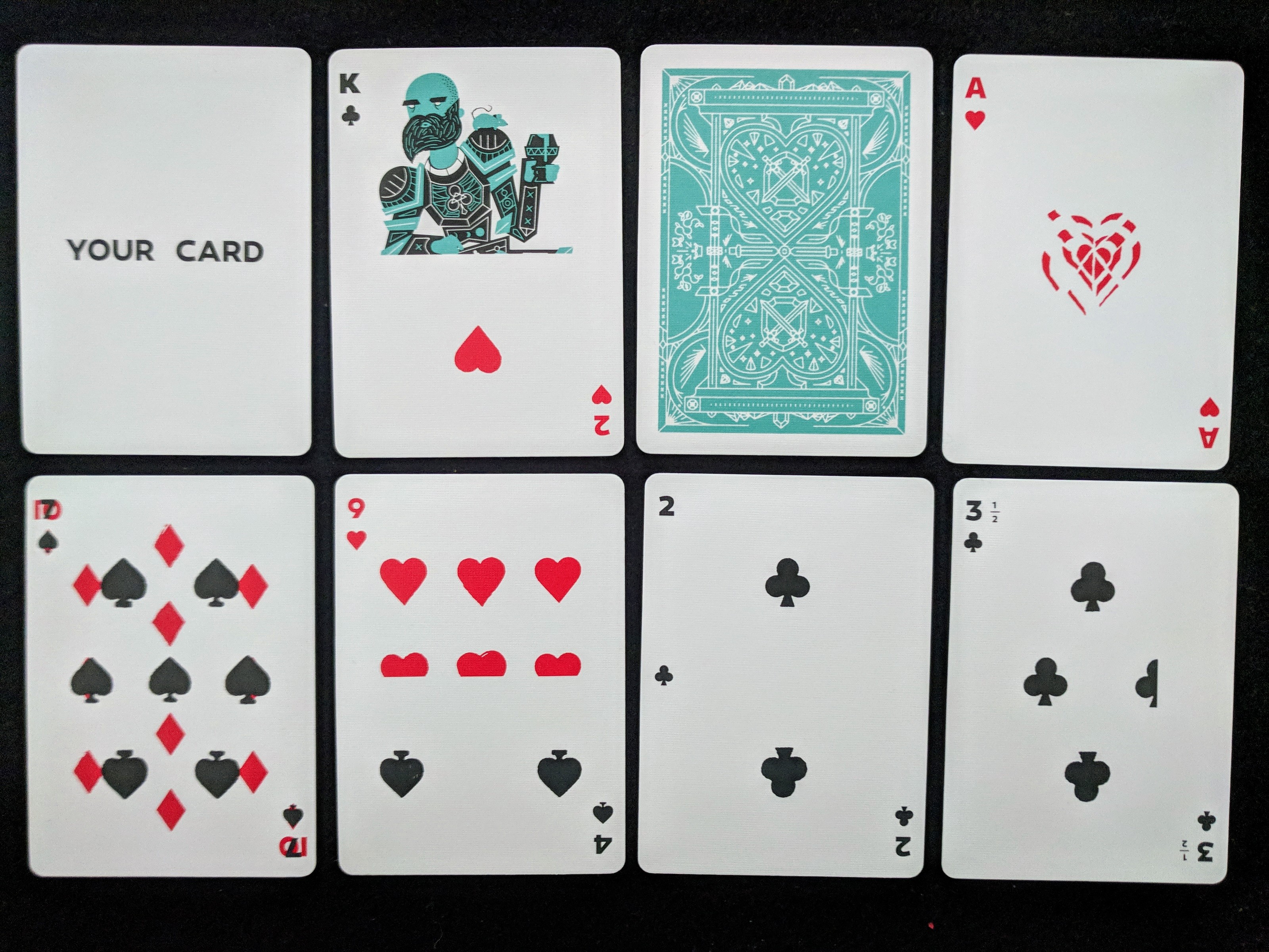 gaffed playing cards